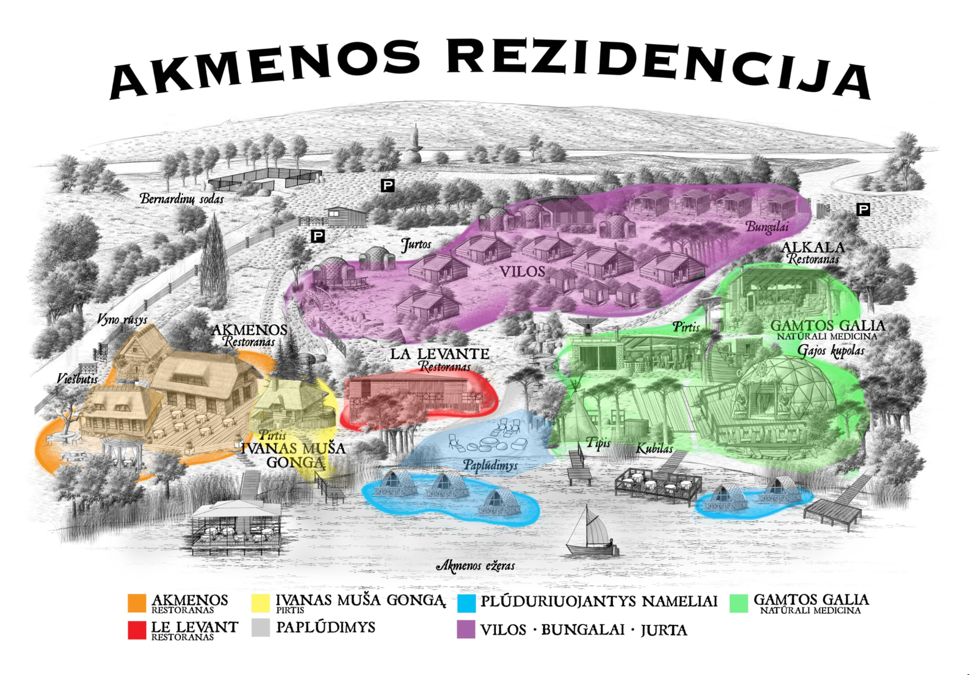 Akmenos Rezidencijos teritorija